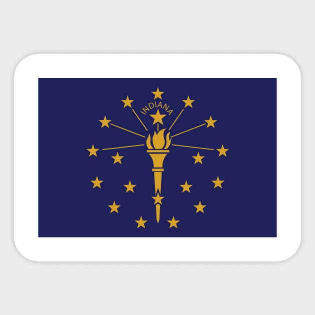 Indiana Sticker by Wickedcartoons